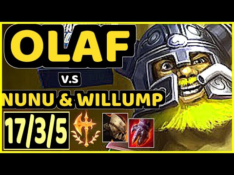 SEVENARMY (OLAF) vs NUNU & WILLUMP - 17/3/5 KDA JUNGLE GAMEPLAY - EUW Ranked MASTER