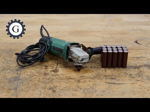 Cord to Cordless Angle Grinder Restoration Conversion