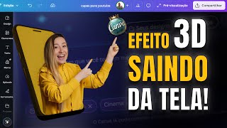 Efeito 3D Pop Out (saindo da tela) no Canva – Sem Mockup e Fácil de Fazer!