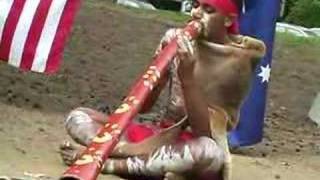 Ryka Ali Plays Aboriginal Eucalyptus Didgeridoo