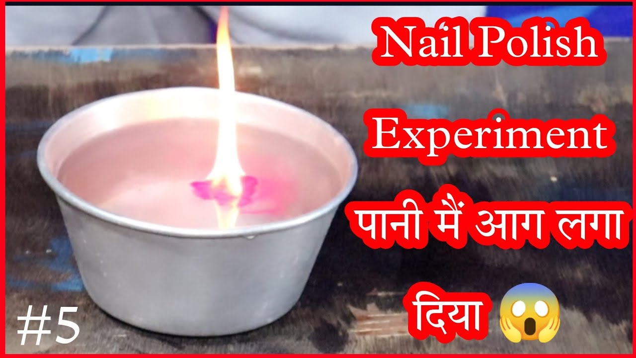 Nail polish experiment || Fire in Water With Nail polish 😱 #nailart #experiment