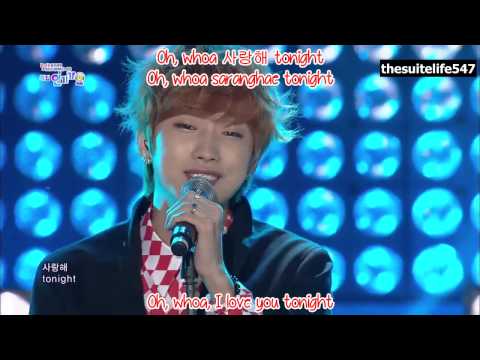 B1A4 - Yesterday & What's Going On [Inkigayo] (13.05.12) {Hangul, Romanization, Eng Sub}