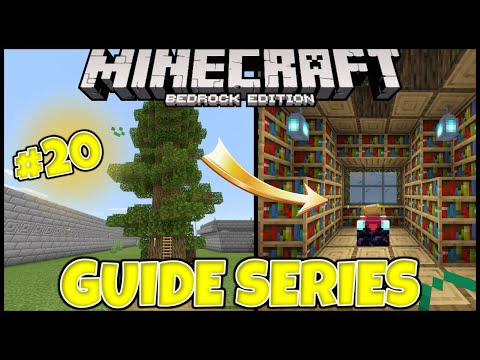 quinnybagz  - HOW TO BUILD AN EPIC ENCHANTMENT TREE HOUSE! Minecraft Bedrock Guide Series Ep.20 [Lets Play 1.16]
