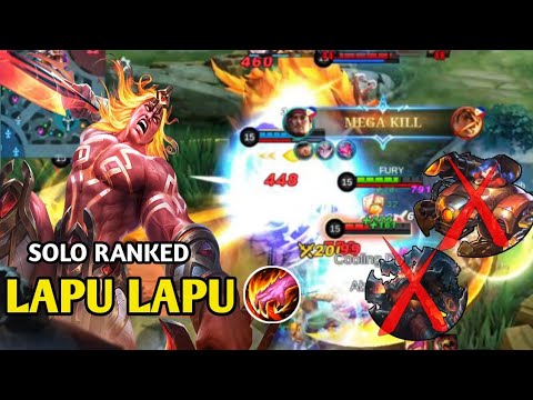LAPU LAPU CORE DESTROY META HEROES IN MLBB  SOLO RANKED ||   Build Top 1 Global Lapu Lapu