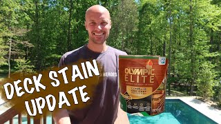 Olympic Elite Deck Stain UPDATE - One Year Later