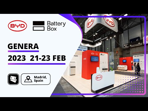 BYD Battery Box at Genera 2023 in Spain