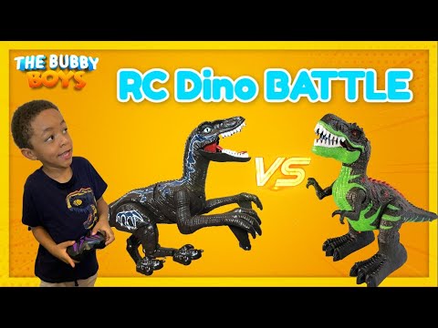 T-Rex vs. Velociraptor RC Battle! 🦖⚔️ Realistic Robot Dinosaur Fight (Review)