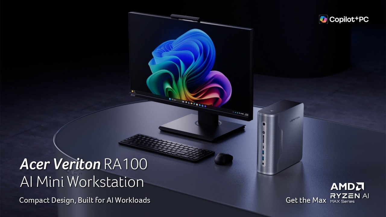 Acer Veriton RA110 AI 64 Go de RAM, SSD de 1 To, AMD Ryzen AI Max+ 395, Windows 11 Pro Acer Veriton RA110 AI 64 Go de RAM, SSD de 1 To, AMD Ryzen AI Max+ 395, Windows 11 Pro