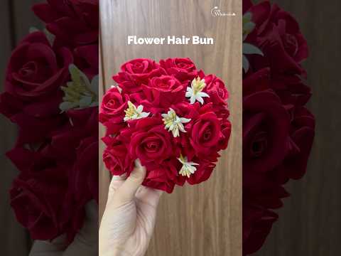 Multicolor purple color rose flower hair juda//bun (hrp264pr...