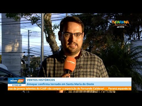 Simepar confirma tornado em Santa Maria do Oeste