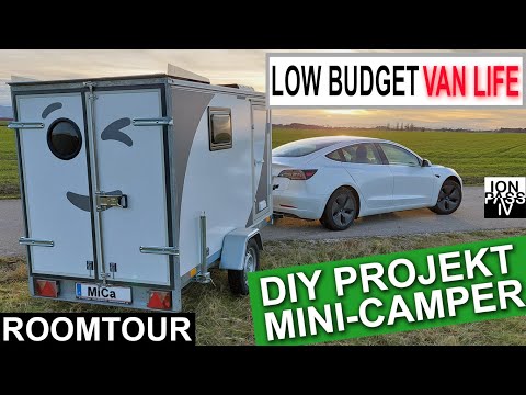Projekt Mini Camper | DIY VanLife im Kofferanhänger – der Low Budget Wohnwagen für das E-Auto
