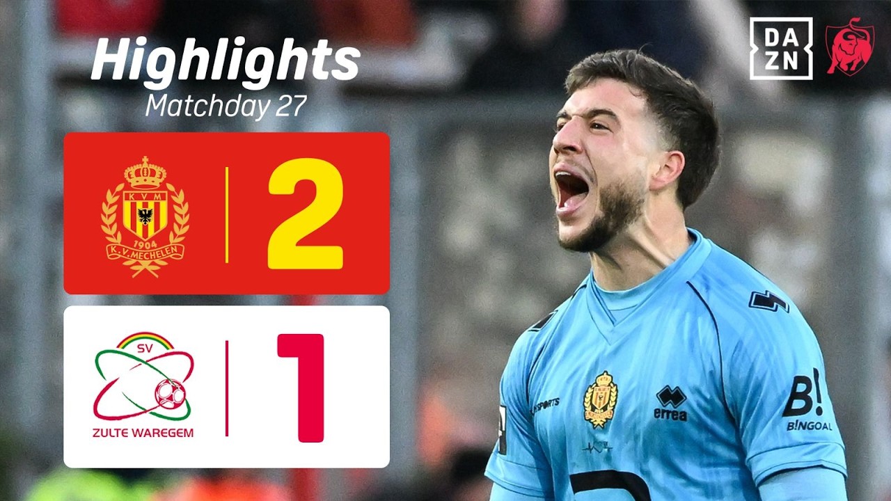 KV Mechelen vs SV Zulte Waregem Highlights