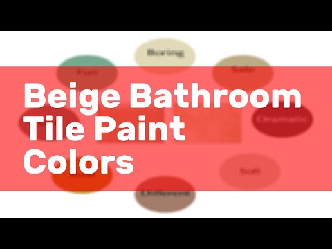 YouTube video about: What color paint goes with beige tile in bathroom?