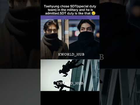 Taehyung chose SDT (Special duty team) in the military🪖#kimtaehyung #btsmember#7normalboysfromkorea