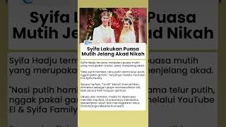 Syifa Hadju Lakukan Puasa Mutih Jelang Menikah dengan El Rumi, Begini Penjelasannya