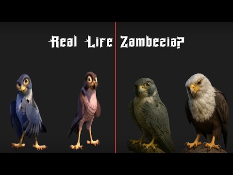 Zambezia Characters in Real Life | AI Transformation 🦅🌍✨