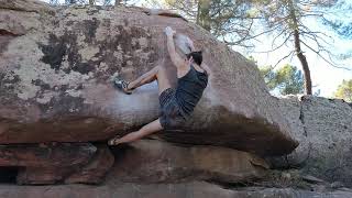 Video thumbnail of Aeroline, 7b. Albarracín