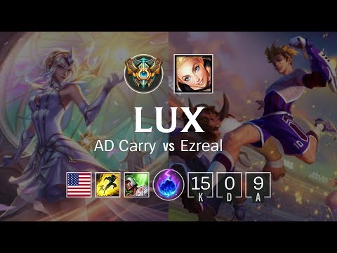 Lux Bot vs Ezreal - NA Master Patch 8.24