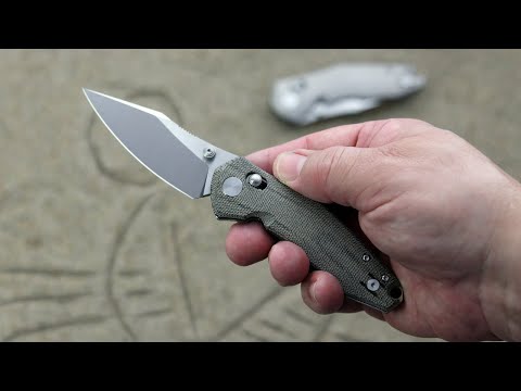 GiantMouse ACE Nazca Green Micarta Crossbar Lock Folder