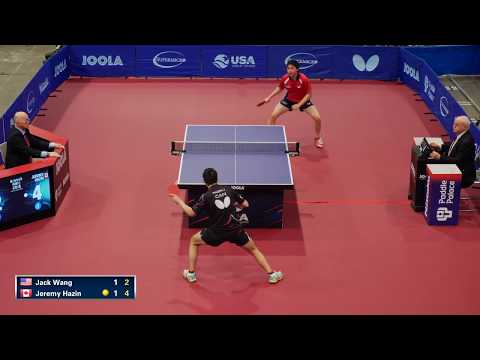 North American Youth Olympic Games Qualification - Jack Wang v Jeremy Hazin (Full Match)