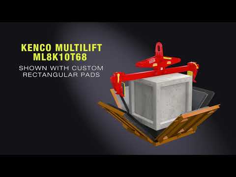 Kenco Multilift Lifts Precast Bullet Entrapment Blocks from Clamshell Molds