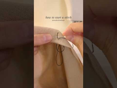 10 stitches you need to know - how to start a stitch #sewing #handstitch #sewingforbeginners