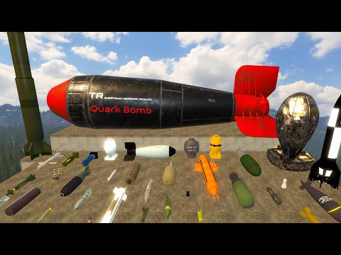 Testing Every NUCLEAR Bomb in a Forest | GMod