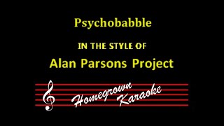 Psychobabble  - Alan Parsons Project - Karaoke