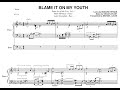 Brad Mehldau - Blame It On My Youth - Transcription