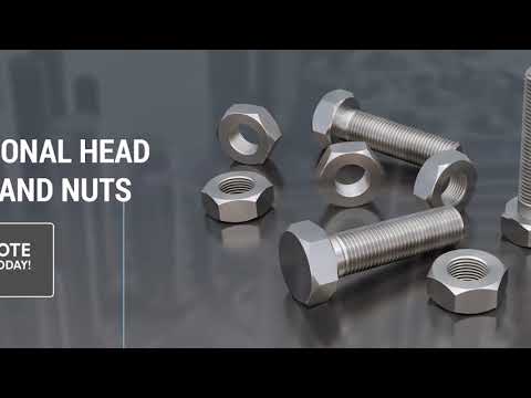 Hexagonal stainless steel nut, diameter: 2 mm, thickness: 10...