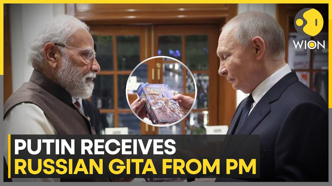 Putin in India: Putin Gifted Russian Edition of Bhagavad Gita by PM Modi | WION