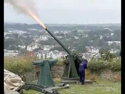Cannon Firing in Super Slow-Motion