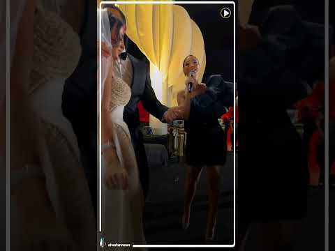 بسمة بوسيل تغني في حفل زفاف ميرنا نورالدين