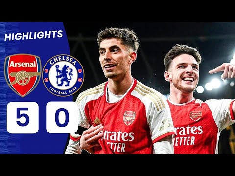 Arsenal vs Chelsea (5-0) | All Goals & Extended Highlights | Premier League 2023/24