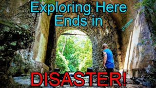 Historic Railroad Tunnel Soon to be Gone! Disaster Strikes on Rock Slide... (Trucksville, PA)
