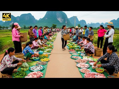 🇰🇭 ផ្សារក្បាលរមាស — Early Morning at a Cambodian Rural Market | Real Local Living