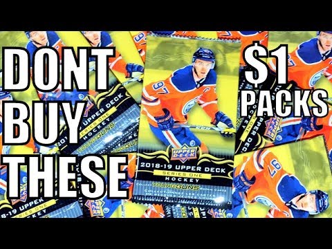 Opening Dollar Tree Packs Of 18/19 Upper Deck Series 1 - $1 Per Pack