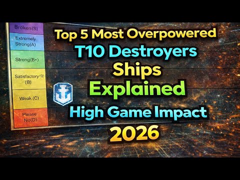 Top 5 Most Overpowered T10 Destroyers in 2026 | Very High Impact In Winning Games Explained