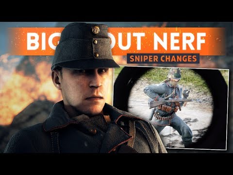 MASSIVE SCOUT CLASS NERF! Huge Sniping Changes - Battlefield 1 (Extended Support)