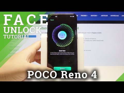 How to Activate Face Recognition Feature in OPPO Reno 4 - Face ID Feature