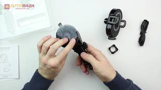 RAVPower Car and Desk Holder Wireless Charging Black (RP-SH010) - відео 1