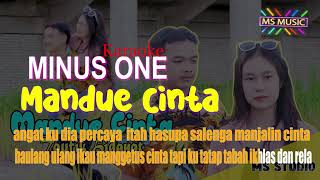 Download lagu Mandue Cinta   Taufik Hidayat    Karaoke mp3