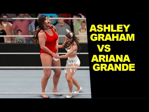 WWE 2K17 Ashley Graham vs Ariana Grande - Extreme Rules Match