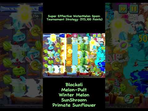 Blockoli Tournament Super Effective Watermelon spam strategy #pvz2 #tournamentstrategy #thisweek