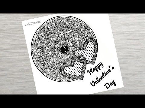 Valentine s Day Special Drawing How to Draw Mandala Art for Beginner Step by Step Cup and Saucer