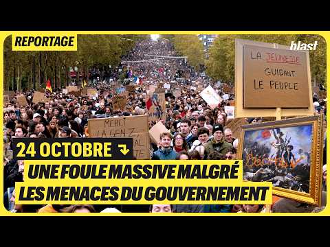 24 OCTOBRE : UNE FOULE MASSIVE MALGRÉ LES MENACES DU GOUVERNEMENT