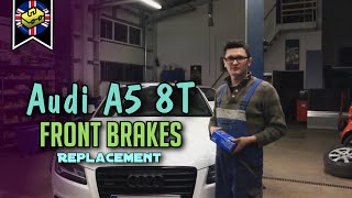 How to Replace Front Brakes on an Audi A5 | Audi A5 8T  Front Brake Replacement | DIY Tutorial