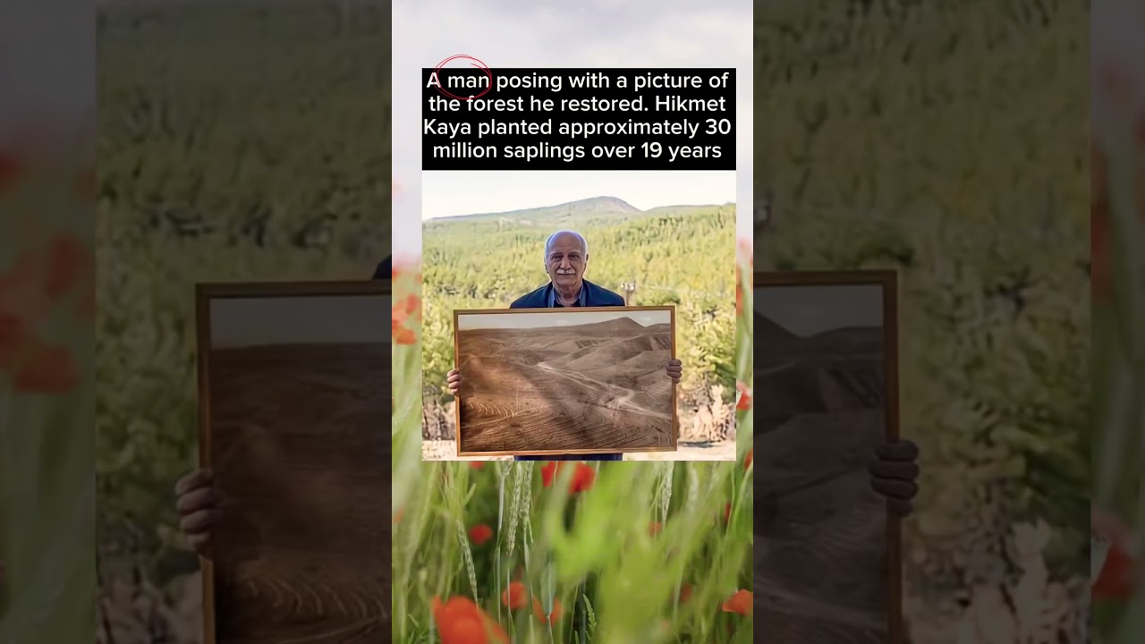 A man posting with a picture