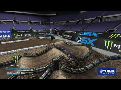 2021年 スーパークロス第8戦オーランド2のコースレイアウト動画