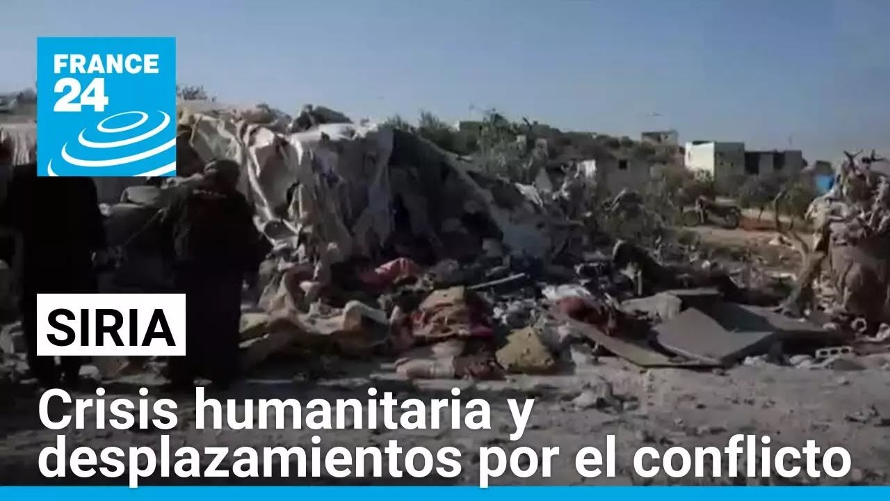 Crisis humanitaria y decenas de desplazados en Siria tras incursión rebelde • FRANCE 24 Español